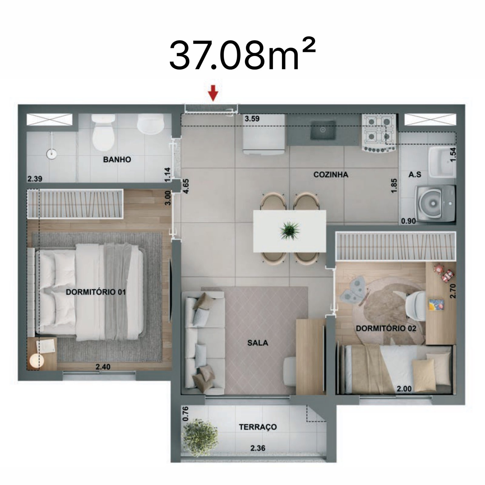 37.08M²